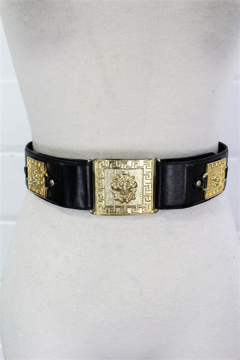 versace lion belt in yse|Men's Designer and Luxury Belts .